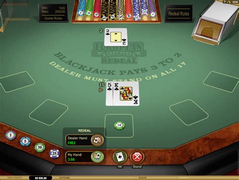 Jogue Redeal Blackjack online